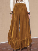 Load image into Gallery viewer, Slit Ruffled Wide Leg Pants