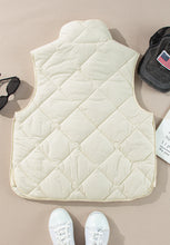 Load image into Gallery viewer, Snap Down Texture Vest Coat with Pockets