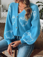 Load image into Gallery viewer, V-Neck Dropped Shoulder Cardigan