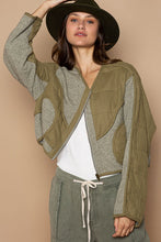 Load image into Gallery viewer, POL Quilted Knit Viding Detail Knit Patch Jacket
