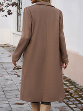 Load image into Gallery viewer, Pocketed Collared Neck Long Sleeve Coat