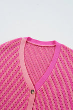 Load image into Gallery viewer, Striped V-Neck Button Up Cardigan