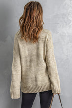 Load image into Gallery viewer, V-Neck Dropped Shoulder Sweater