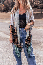 Load image into Gallery viewer, Open Front Printed Half Sleeve Cover Up