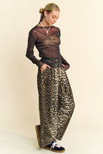 Load image into Gallery viewer, Davi &amp; Dani Glitter Mesh Lettuce Hem Long Sleeve Top