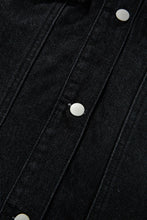 Load image into Gallery viewer, Raw Hem Button Up Denim Top