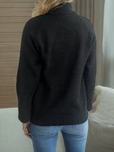 Load image into Gallery viewer, Turtleneck Raglan Sleeve Sweater