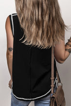 Load image into Gallery viewer, Contrast Stitching Round Neck Tank