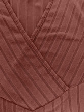 Load image into Gallery viewer, Ribbed Surplice Long Sleeve T-Shirt
