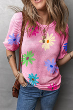 Load image into Gallery viewer, Printed Round Neck Half Sleeve T-Shirt