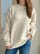 Load image into Gallery viewer, Round Neck Long Sleeve Sweater
