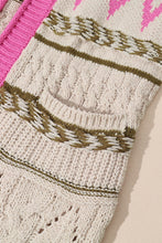 Load image into Gallery viewer, Contrast Tied Open Front Cardigan