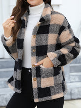 Load image into Gallery viewer, Button Up Drop Shoulder Fuzzy Jacket