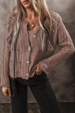Load image into Gallery viewer, Button Up Long Sleeve Cardigan