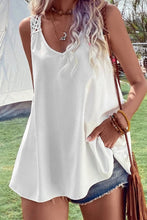 Load image into Gallery viewer, Openwork V-Neck Tank