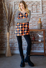 Load image into Gallery viewer, Heimish Full Size Checkered Contrast Striped Long Sleeve T-Shirt