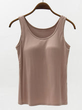 Load image into Gallery viewer, Full Size Wide Strap Modal Tank with Bra