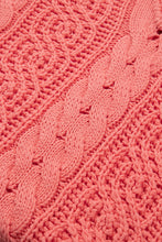 Load image into Gallery viewer, Drawstring Cable-Knit Hooded Sweater