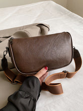 Load image into Gallery viewer, PU Leather Fringe Studded Crossbody Bag