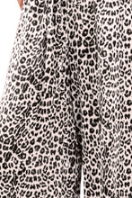 Load image into Gallery viewer, Leopard Drawstring Wide Leg Pants