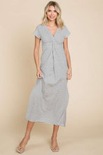 Load image into Gallery viewer, Culture Code Full Size Striped Twisted Detail Dress