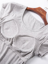 Load image into Gallery viewer, Round Neck Short Sleeve T-Shirt with Bra