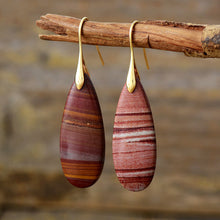 Load image into Gallery viewer, Natural Stone Waterdrop Shape Earrings