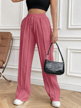 Load image into Gallery viewer, Drawstring Elastic Waist Pants with Pockets