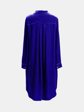 Load image into Gallery viewer, High-Low Button Up Long Sleeve Knee Length Dress