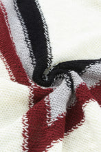 Load image into Gallery viewer, Contrast Dropped Shoulder Long Sleeve Sweater