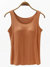 Load image into Gallery viewer, Full Size Wide Strap Modal Tank with Bra