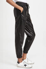 Load image into Gallery viewer, Drawstring PU Leather Pants with Pockets