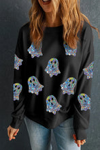 Load image into Gallery viewer, Ghost Round Neck Long Sleeve Sweatshirt