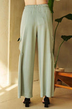 Load image into Gallery viewer, Davi &amp; Dani Drawstring Ruched Detail Wide Leg Pants