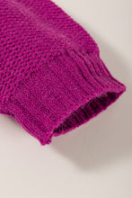 Load image into Gallery viewer, Color Block Drop Shoulder Round Neck Sweater