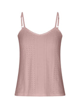 Load image into Gallery viewer, Eyelet Lace Detail V-Neck Cami