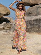 Load image into Gallery viewer, V-Neck Wide Leg Jumpsuit