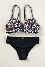 Load image into Gallery viewer, Leopard Sweetheart Neck Bikini Set