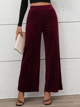 Load image into Gallery viewer, Elastic Waist Wide Leg Pants