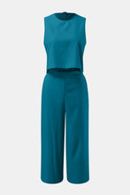 Load image into Gallery viewer, Round Neck Top and Wide Leg Pants Set