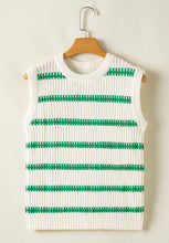 Load image into Gallery viewer, Striped Round Neck Sweater Vest