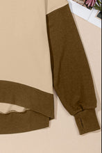 Load image into Gallery viewer, Contrast Round Neck Long Sleeve Sweatshirt