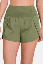 Load image into Gallery viewer, Zenana High-Waisted Zippered Back Pocket Active Shorts