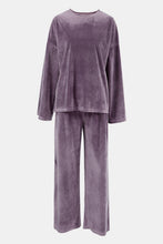 Load image into Gallery viewer, Buttery-Soft Round Neck Long Sleeve Top and Drawstring Pants Set