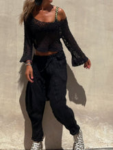Load image into Gallery viewer, Round Neck Long Sleeve Knit Cover Up