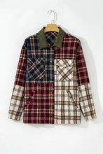 Load image into Gallery viewer, Plaid Button Up Long Sleeve Jacket