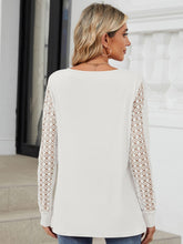 Load image into Gallery viewer, Cutout Round Neck Long Sleeve T-Shirt