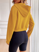 Load image into Gallery viewer, Ivy Lane Zip Up Dropped Shoulder Hooded Jacket
