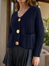 Load image into Gallery viewer, Button Down Long Sleeve Cardigan