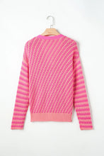 Load image into Gallery viewer, Striped V-Neck Button Up Cardigan